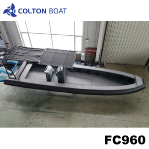 9,6 m, fester Schaumstoffkragen f&uuml;r 18 Personen, starres Tauch-/Rettungs-/Patrouillen-/Aluminium-/Rib-Motorboot