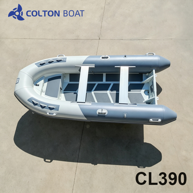 Barco de pesca pont&oacute;n CL390 bote inflable Rib Rib bote en venta Rhib Boat