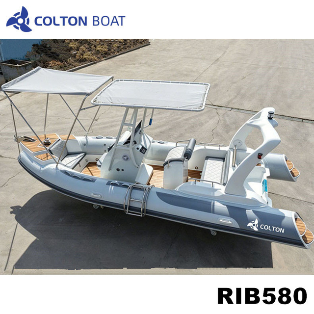Barcos infl&aacute;veis ​​de casco r&iacute;gido Orca Hypalon de 19 p&eacute;s e barcos Rhib para venda